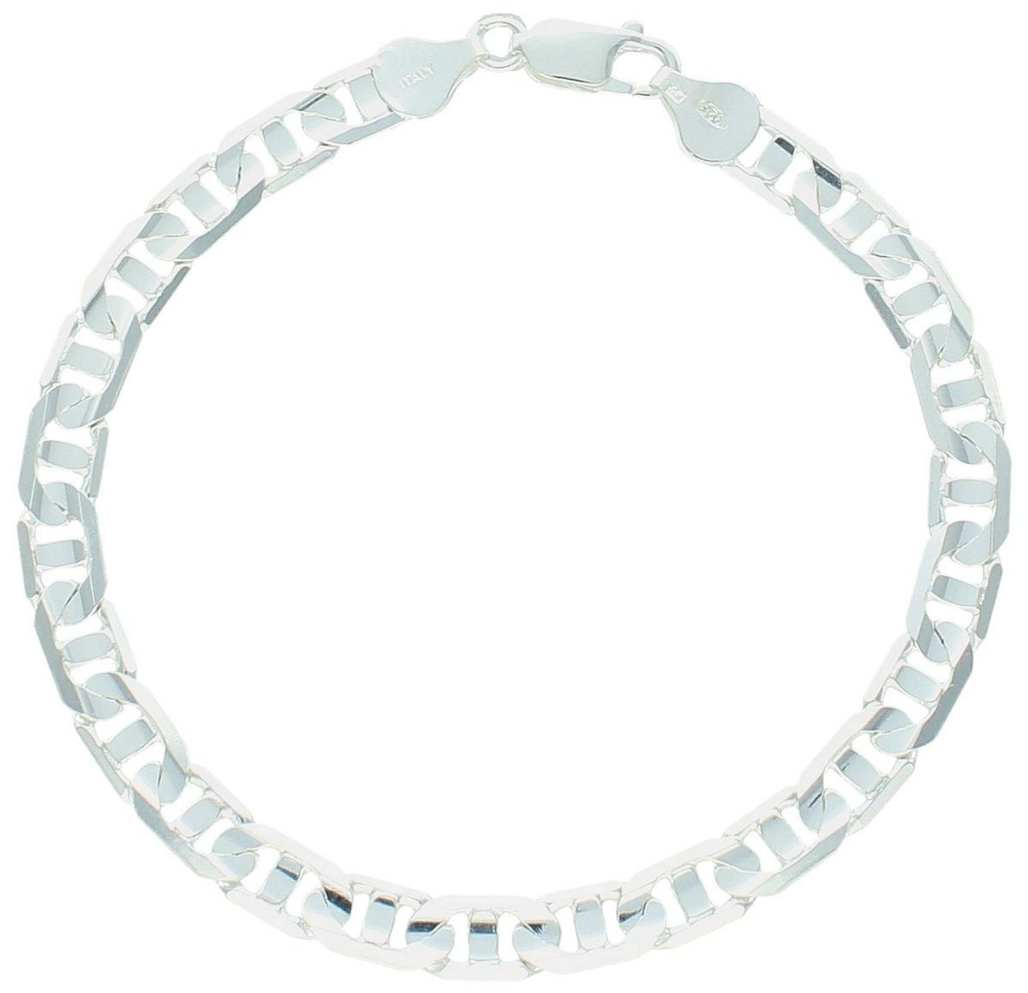 Bransoletka męska ze srebra próby 925 – model DALLAS-180-925, splot Gucci 6 mm, długość 22 cm, waga 13,40 g. Stylowa i solidna biżuteria męska z karabińczykiem.1.jpg